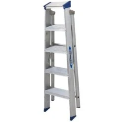 Werner 5 Tread Master Trade Stepladder - BS 2037 EN131 Professional -Insulation Materials Shop 7140518 pi closed