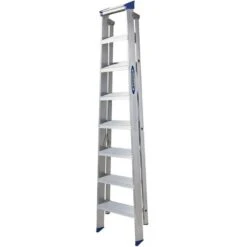 Werner 8 Tread Master Trade Stepladder - BS 2037 EN131 Professional -Insulation Materials Shop 7140818 pi closed