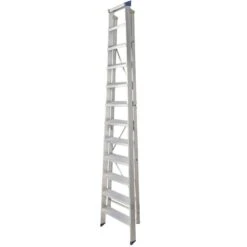 Werner 12 Tread Master Trade Stepladder - BS 2037 EN131 Professional -Insulation Materials Shop 7141218 pi closed