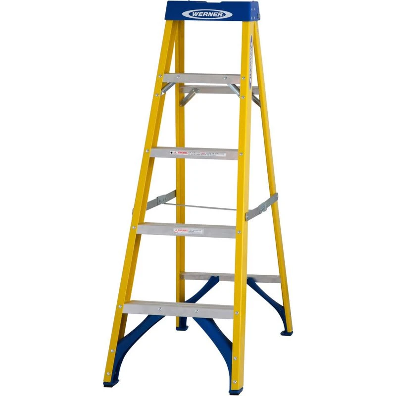 Werner 5 Tread Trade Fibreglass Step Ladder - BS 2037 EN131 Professional 3 Werner 5 Tread Trade Fibreglass Step Ladder - BS 2037 EN131 Professional