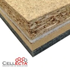 DECKfon Quattro 45 Acoustic Insulation Board 2.4m X 600mm X 45mm -Insulation Materials Shop cellecta deckfon quattro acoustic overlay chipboard 41450