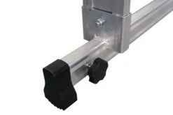 Murdoch Aluminium D Rungs D MAX 2 Section Extension Ladder -Insulation Materials Shop dmax ext ladders 2 x double stabiliser retracted closeup