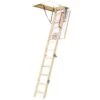 Fakro LWK Komfort 4 Section Wooden Loft Ladder 2.8m Length - 60cm X 100cm -Insulation Materials Shop fakro lwk komfort 4 section wooden loft ladder 2 8m length