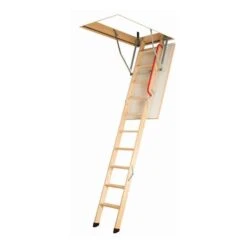 Fakro LWK Komfort 4 Section Wooden Loft Ladder 2.8m Length