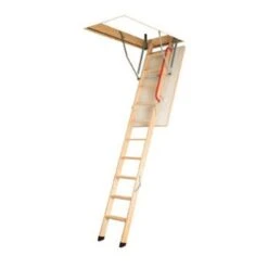 Fakro LWK Komfort 3 Section Wooden Loft Ladder