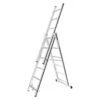 Hymer AluPro 3 Section Black Line Fixed Stabiliser Bar Combination Ladder -Insulation Materials Shop hymer alupro 3 section black line fixed stabiliser bar combination ladder 1.75m 3.71m