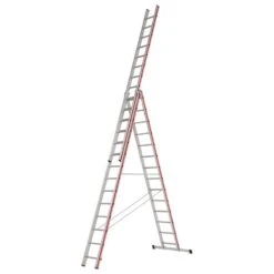 Hymer Red Line 3 Section Combination Ladder -Insulation Materials Shop hymer red line 3 section combination ladder 4.11m 9.72m