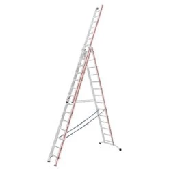 Hymer Red Line Industrial 3 Section Combination Ladder -Insulation Materials Shop hymer red line industrial 3 section combination ladder 4.17m 9.78m