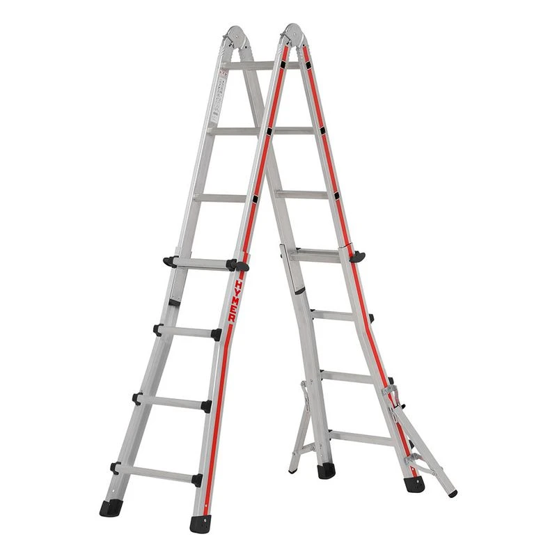 Hymer Red Line Telescopic 4 Section Combination Ladder 4 Hymer Red Line Telescopic 4 Section Combination Ladder - Image 2
