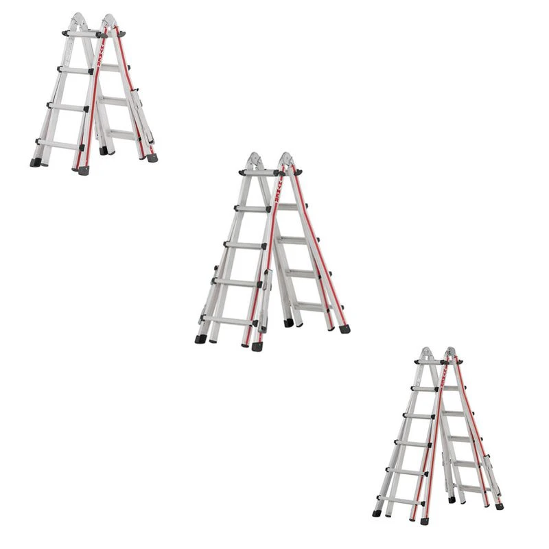 Hymer Red Line Telescopic 4 Section Combination Ladder 3 Hymer Red Line Telescopic 4 Section Combination Ladder