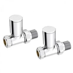 Inta Modern Straight Chrome Radiator Valve