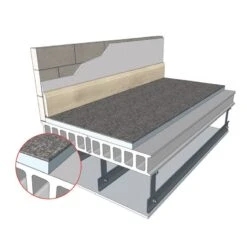 JCW Acoustics Impacta 4551 Flooring Mat Roll - 3mm X 1.05m X 20m -Insulation Materials Shop jcw acoustics impacta roll situ 41662 3