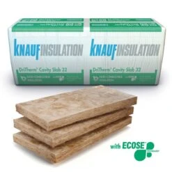 Knauf DriTherm 32 125mm Cavity Wall Insulation Slab - 2.18m2 Pack