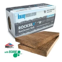 Knauf Rocksilk RainScreen Slab Rock Mineral Wool Insulation - 1200 X 600mm