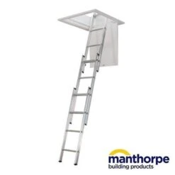 Manthorpe 3 Section Loft Ladder -Insulation Materials Shop manthorpe gll257 loft ladder g dx3nt0kllr