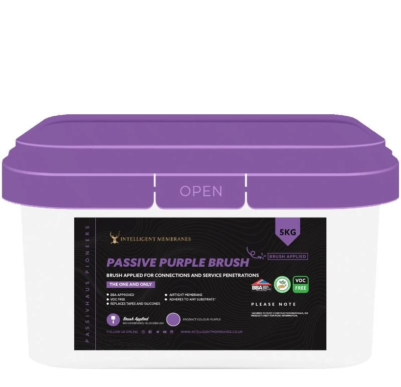 Intelligent Hardware Passive Purple Airtight Vapour Control Membrane Brush - 5kg 3 Intelligent Hardware Passive Purple Airtight Vapour Control Membrane Brush - 5kg
