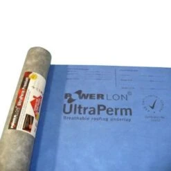 Powerlon UltraPerm Premium Breather Membrane Roof Felt - 1m X 50m Roll -Insulation Materials Shop powerlon ultraperm premium vapour permeable underlay zeq77jkssb