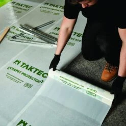 Taktec C600 White Premium Carpet Protector - 60m2 Coverage -Insulation Materials Shop taktec c600 white premium carpet protector 60m2 coverage lifestyle