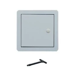 Timloc 1 Hour Fire Rated White Picture Frame With Key Lock Metal Access Panel