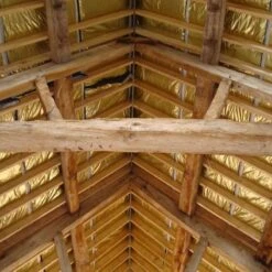 TLX Gold Thinsulex Multifoil Insulation & Breather Felt - 1.2m X 10m -Insulation Materials Shop tlx gold thinsulex multifoil insulation installed tujxswf9wk