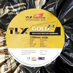 TLX Gold Thinsulex Multifoil Insulation & Breather Felt - 1.2m X 10m -Insulation Materials Shop tlx gold thinsulex multifoil top xh6vx8zmic