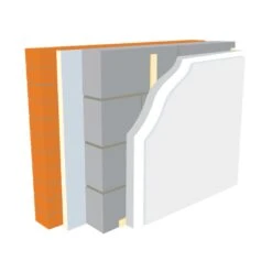 Warmline EPS Insulated Plasterboard - 2.4m X 1.2m X 50mm -Insulation Materials Shop warmline eps mechanical fixing q3qtbepwwx