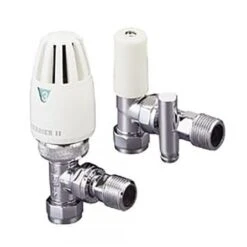 Pegler Yorkshire Terrier Thermostatic Radiator Valve & Lockshield Drain Off Pack