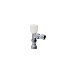 Pegler Yorkshire Terrier Wheelhead Radiator Valve Angled Pattern With Push Fit Straight Connector